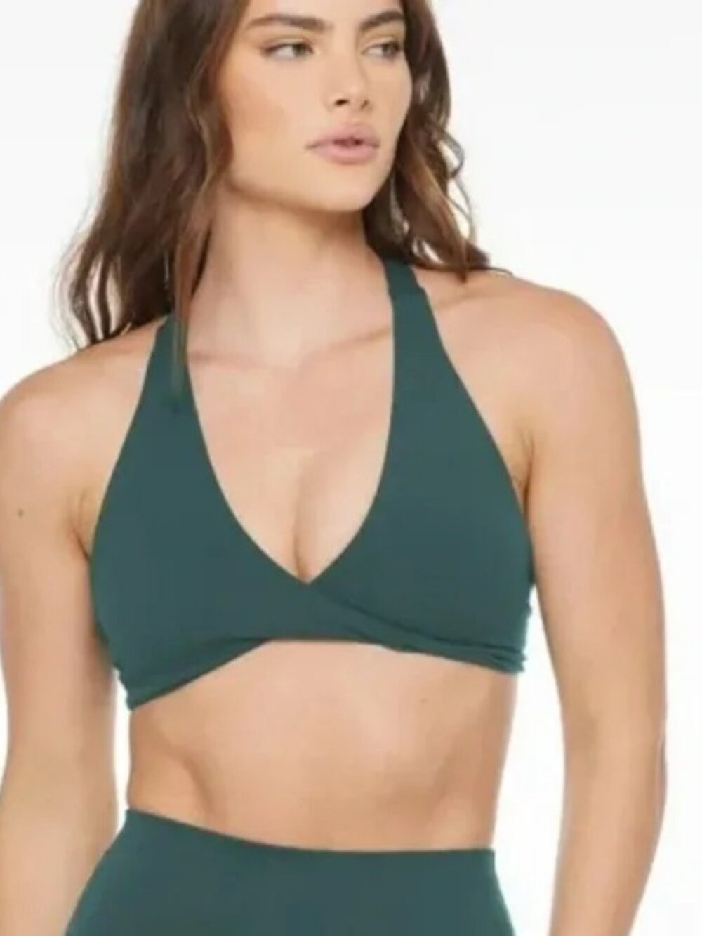 CSB Crop Shop Boutique Forest Green Sports Bra